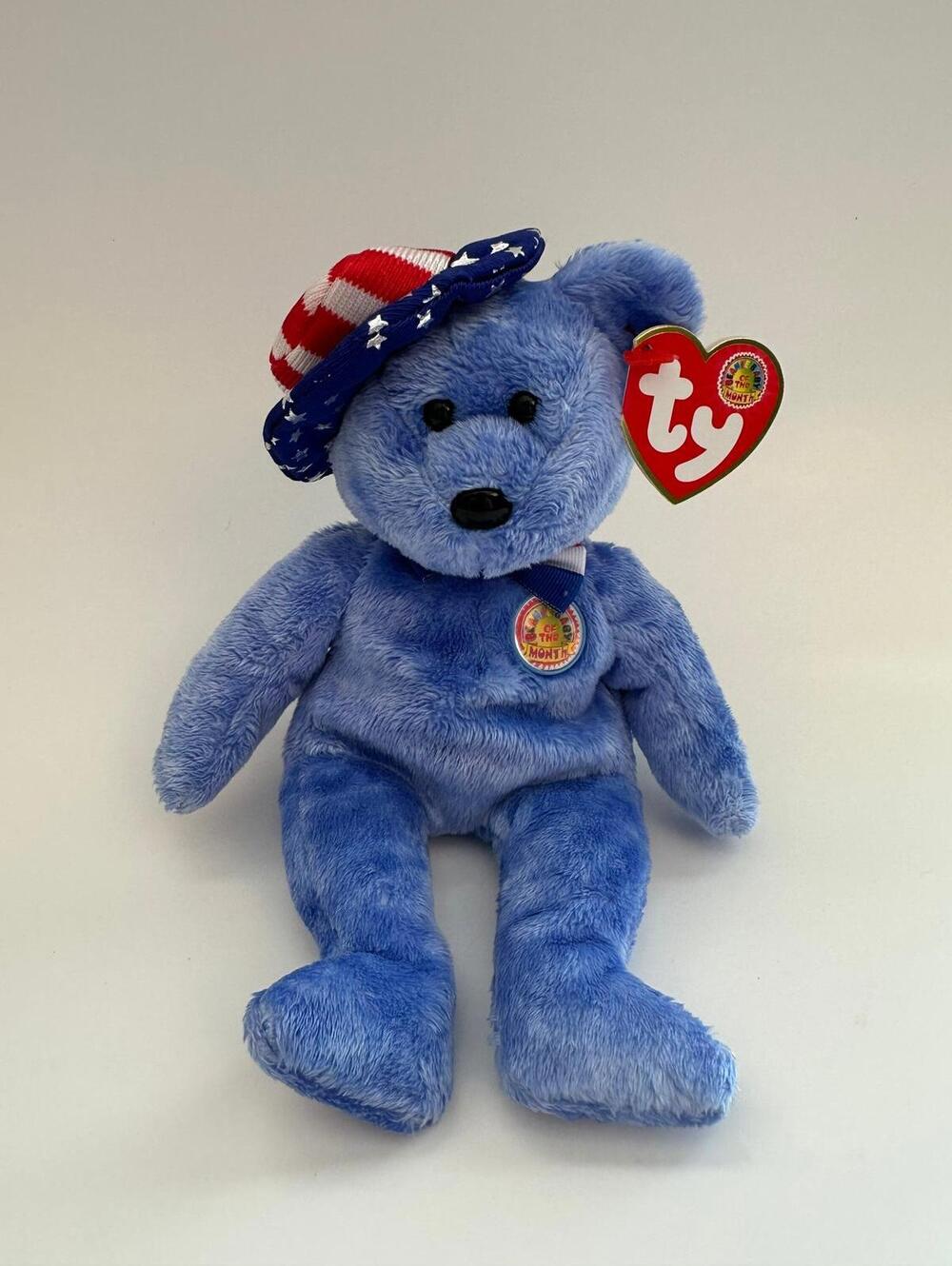 Ty Beanie Baby “Founders” the Patriotic Bear - Beanie Baby of the Month (8 inch)